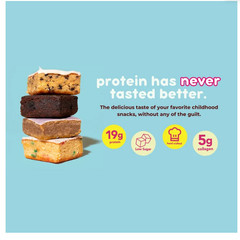 Prime Bites Protein Brownie Glazed Chocolate Donut 12Ct 19g Protein
