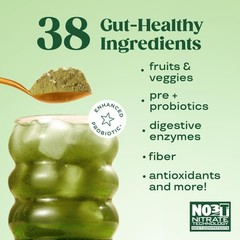 Superfood Greens Powder, Digestive Enzymes with Probiotics and Prebiotics, Gu…