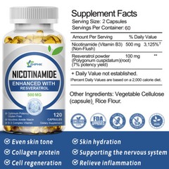 Nicotinamide + Resveratrol – Anti-Aging, Energy, Antioxidant NAD Supplement