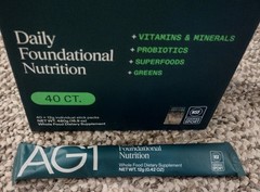 AG1, Greens, Daily Foundational Nutrition, Packet, 40 CT, Sealed Box, EXP 05/26