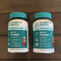 Lot of 2 SmartyPants Prenatal Plus Multi & Omegas 90 Gummies Each 180ct Exp03/27