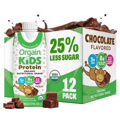 Orgain Organic Kids Nutritional Dairy Protein Shakes, Chocolate – FREE SHIPPING