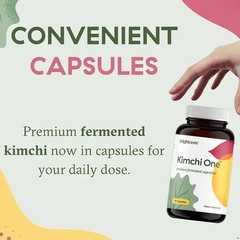 Kimchi Powder Capsules with Probiotics Enzymes Probiotics Digestive Health US