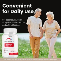 PureGlyco Blood Sugar Support Supplement Capsules Natural 1 Pack 60Ct