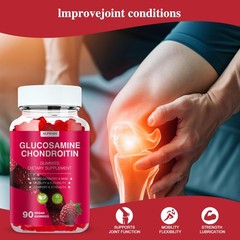 Glucosamine Chondroitin Gummies – 3000MG Extra Strength 90 Count (Pack of 1)