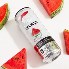 CELSIUS Sparkling Watermelon, Functional Energy Drink 12 fl oz Can (Pack of 12)