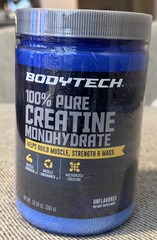 BODYTECH 100% Pure Creatine Monohydrate Powder-Micronized for Maximum Absorption