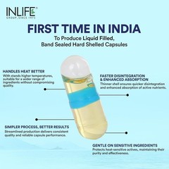 INLIFE Fish Oil Omega 3 1000mg 180 EPA 120 DHA 60 Softgel Capsules Supplement