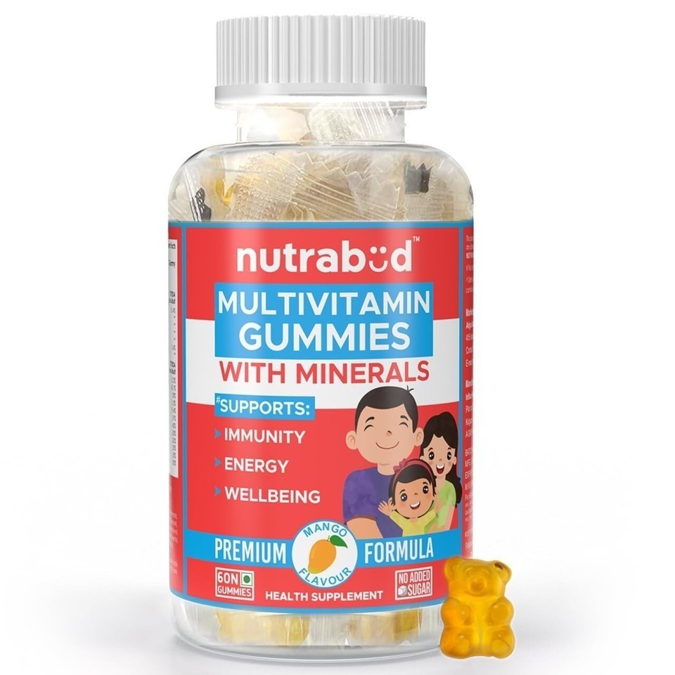 Nutrabud Multivitamin Gummies for Kids Men Women Adults – 60 Gummies