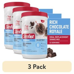 SlimFast Original Meal Replacement Shake Mix, Rich Chocolate Royale, 20.18 oz,