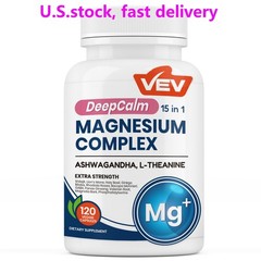 DeepCalm 15in1 Magnesium Complex for Women & Men, Magnesium Supplement, Sleep…