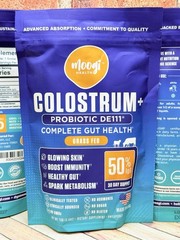 Moogi Health Colostrum + Probiotic DE111 Complete Gut Health 3pk 2.6oz Each New