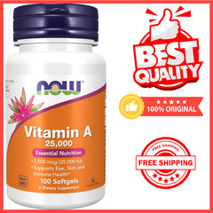 NOW FOODS Vitamin A 25 000 100 Softgels