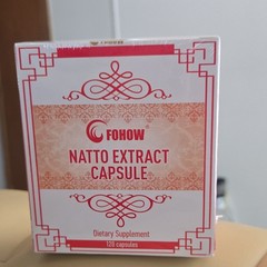 FOHOW Natto Extract Capsules Dietary Supplement, 120 Count, Unisex