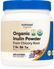 Nutricost Organic Inulin Powder 1LB (454 Grams) 7.5 Grams of Fiber Per Serving