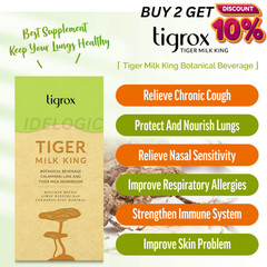 20’s Tigrox Tiger Milk Mushroom Beverage 625mg Natural Botanical Blend Drink