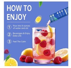 EWJHJ Calming Drink Mix Powder Magnesium Glycinate Lemonade Sugar-Free 30
