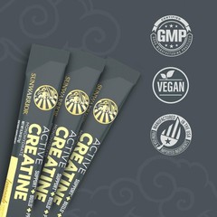 Sunwarrior Lemonade Active Creatine Stick Pack 30ct, 0.24 Ounce (Pack of 30)