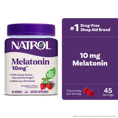 Natrol Melatonin 10 Mg Strawberry Flavor – 90 Gummies