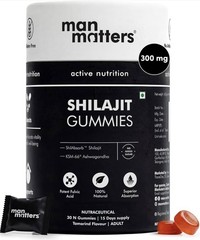 Man Matters Pure Shilajit/Shilajeet Gummies Fulvic Acid & KSM 66 Ashwagandha