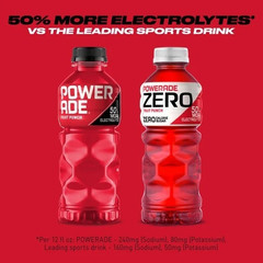 POWERADE Fruit Punch Electrolyte Sports Drink Bottles, 20 fl oz, 8 PackPOWERADE