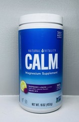 Natural Vitality Clam magnesium Drink, Raspberry Lemon – 16oz- NEW SEALED