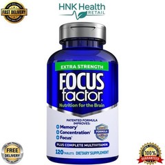 FOCUS Factor Dietary Supplement Nutrition for the Brain 180 Tablets EXP 07/2027