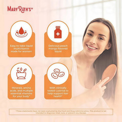 Mary Ruth’s Multivitamin + Hair Growth brand… 3 Pack | Peach Mango 15.22 oz |