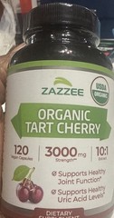 USDA Organic Tart Cherry 10:1 Extract, 120 Vegan Capsules, 3000 mg Strength