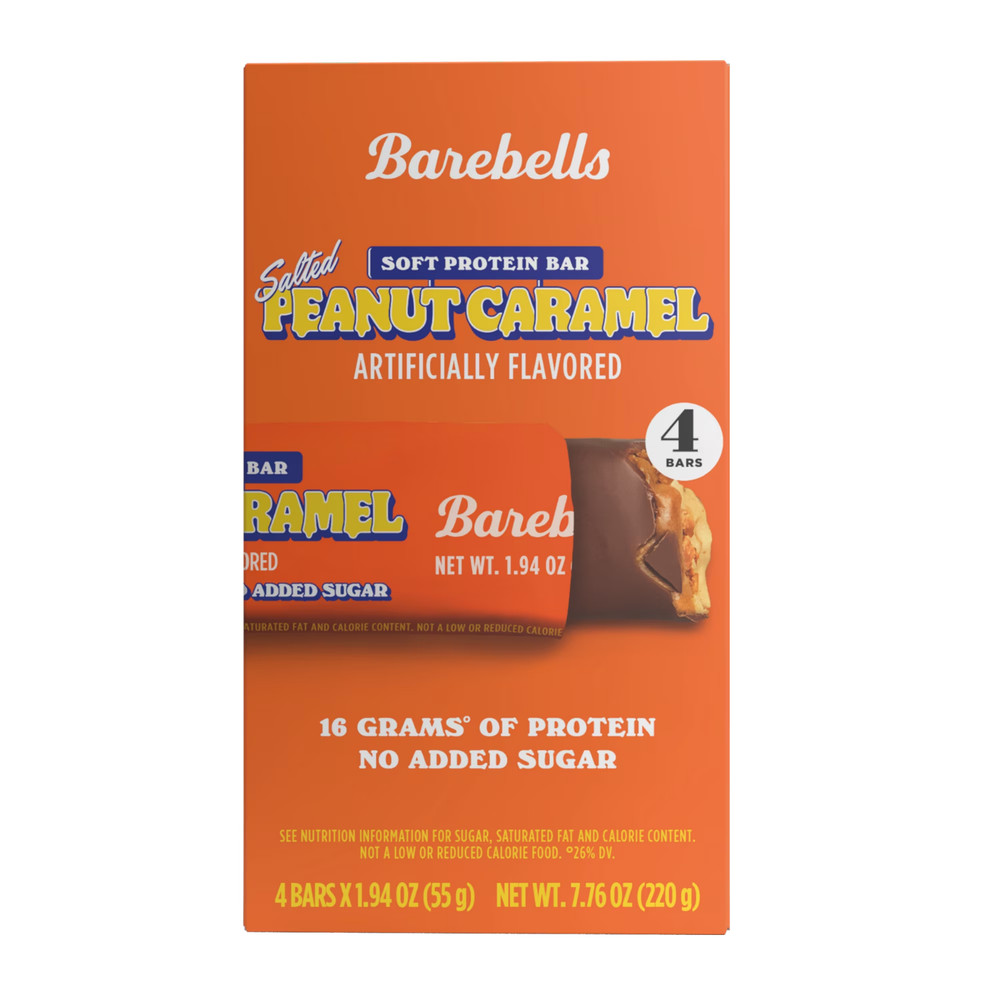 Barebells Salted Peanut Caramel protein bar 55g 4pk