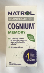 Natrol Cognium Memory Boost Brain Health Function – 60 tablets 09/30/2026
