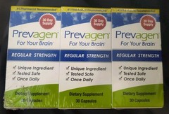 3 Sealed Genuine Prevagen Regular Strength 30 Ct x 3 = 90 Capsules Exp 2028