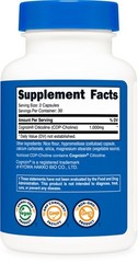 Nutricost Cognizin Citicoline (CDP-Choline) 1000mg, 60 Capsules – 30 Servings