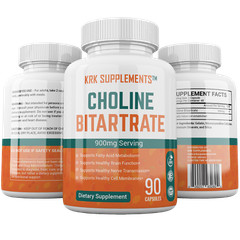 1 Choline Bitartrate 900mg Brain Memory Booster Phosphatidylcholine Nootropic