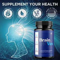 (5 Pack) BrainVex Advanced Support Vitamin Max Supplement Brain Vex 300 Capsules