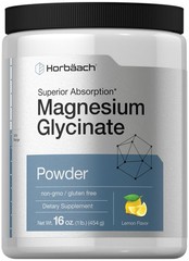 Horbäach Horbach Magnesium Glycinate Powder 1 Lb Lemon Flavored Superior