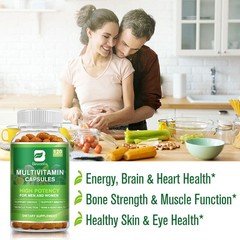 Unisex Multivitamin Capsules- Daily Immune Support with Vitamins & Minerals