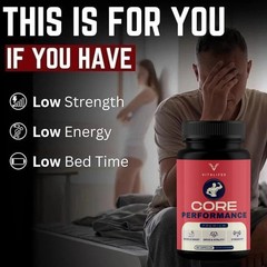 (5 Pack) Core Performance Advanced Formula Stamina Support Booster 60 Capsules