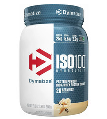 Dymatize ISO100 Hydrolyzed Whey Isolate, Gourmet Vanilla, 20 Servings