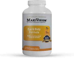 MaxiVision® Eye & Body Formula – Based on AREDS 2 Study – 270 Eye Vitamins