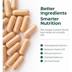 Multivitamin Men Methylated Daily &Capsules B12 A D C Zinc Magnesium 60 capsules