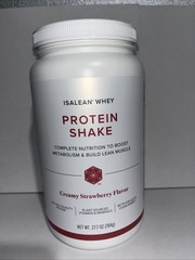Isagenix Isalean Protein Shake Creamy Strawberry 27.7 Oz Exp 12/2026