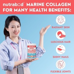 Nutrabud Japanese Marine Collagen Powder Women Men Skin Radiance Healthy Hair