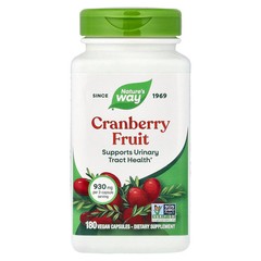 2 X Nature’s Way, Cranberry Fruit, 180 Vegan Capsules (465 mg per Capsule)
