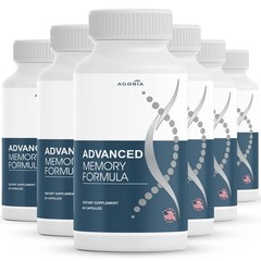 (6 PACK) Advanced Memory Formula Best Natural Brain Dietary Supplement