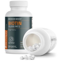 High-Potency Biotin 10,000mcg for Healthy Hair, Skin & Nails – 360 Veggie Tablet