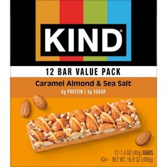 Gluten Free Caramel Almond Sea Salt Snack Bars Value Pack 12 Count 1.4 oz