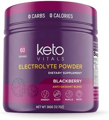 Keto Vitals Electrolyte Powder BlackBerry Energy Drink