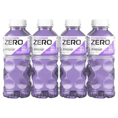 POWERADE Electrolyte Enhanced Zero Sugar Grape Sports Drink, 20 Ounce (Pack of 8