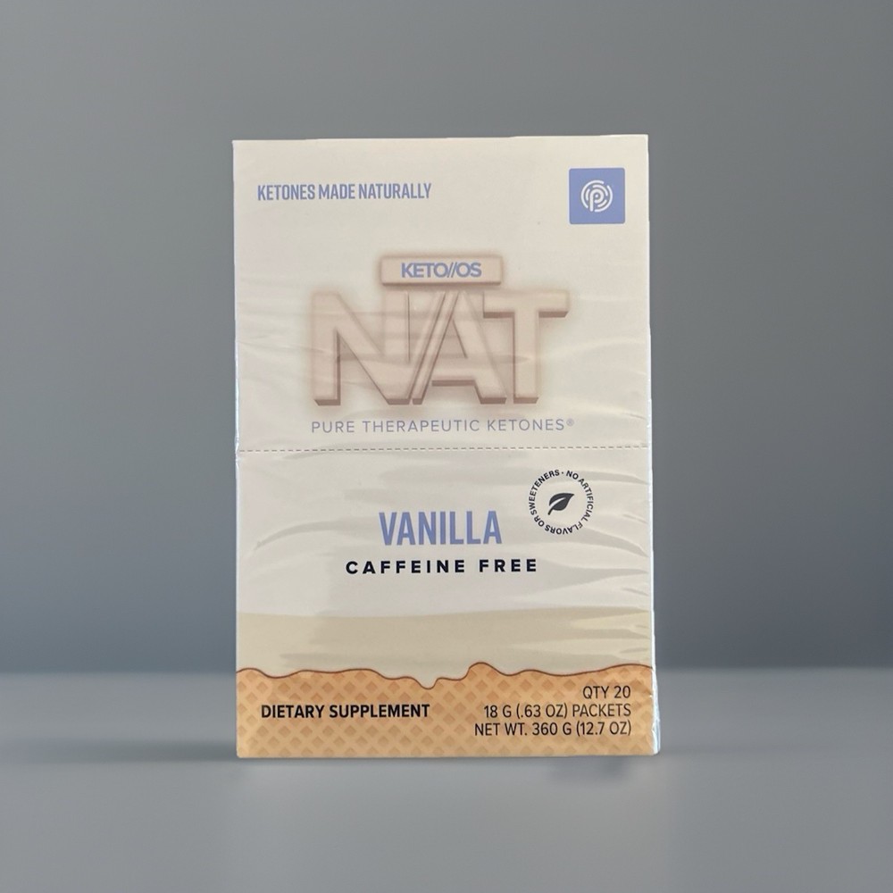 🔥 Pruvit Keto OS NAT Vanilla Ketones Caffeine Free Sealed 20 Pack! 04/2027